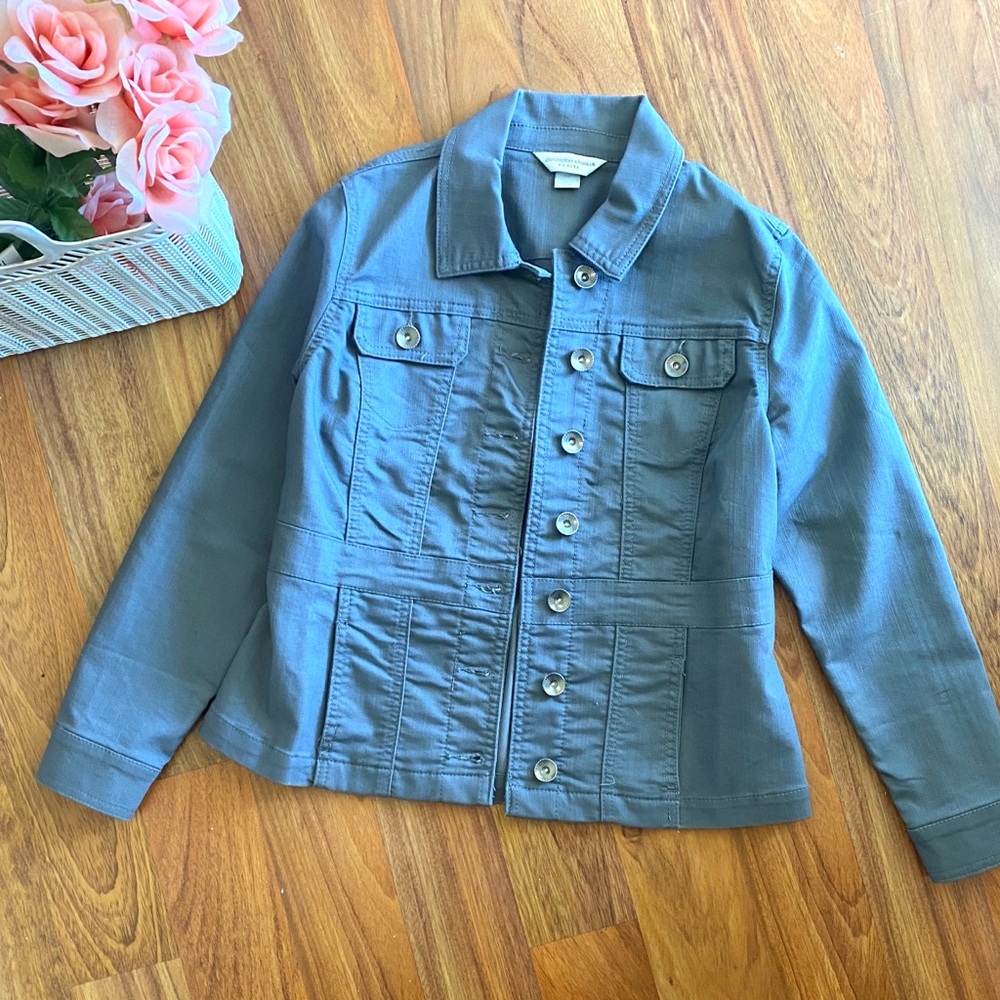 NWOT Christopher and Banks Grey Jacket